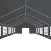 vidaXL Party Tent Grey Polyethylene, powder-coated steel Large - 4 of 4