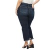 Women's Curvy High Rise Crop Flare Jeans - mica denim - image 3 of 4