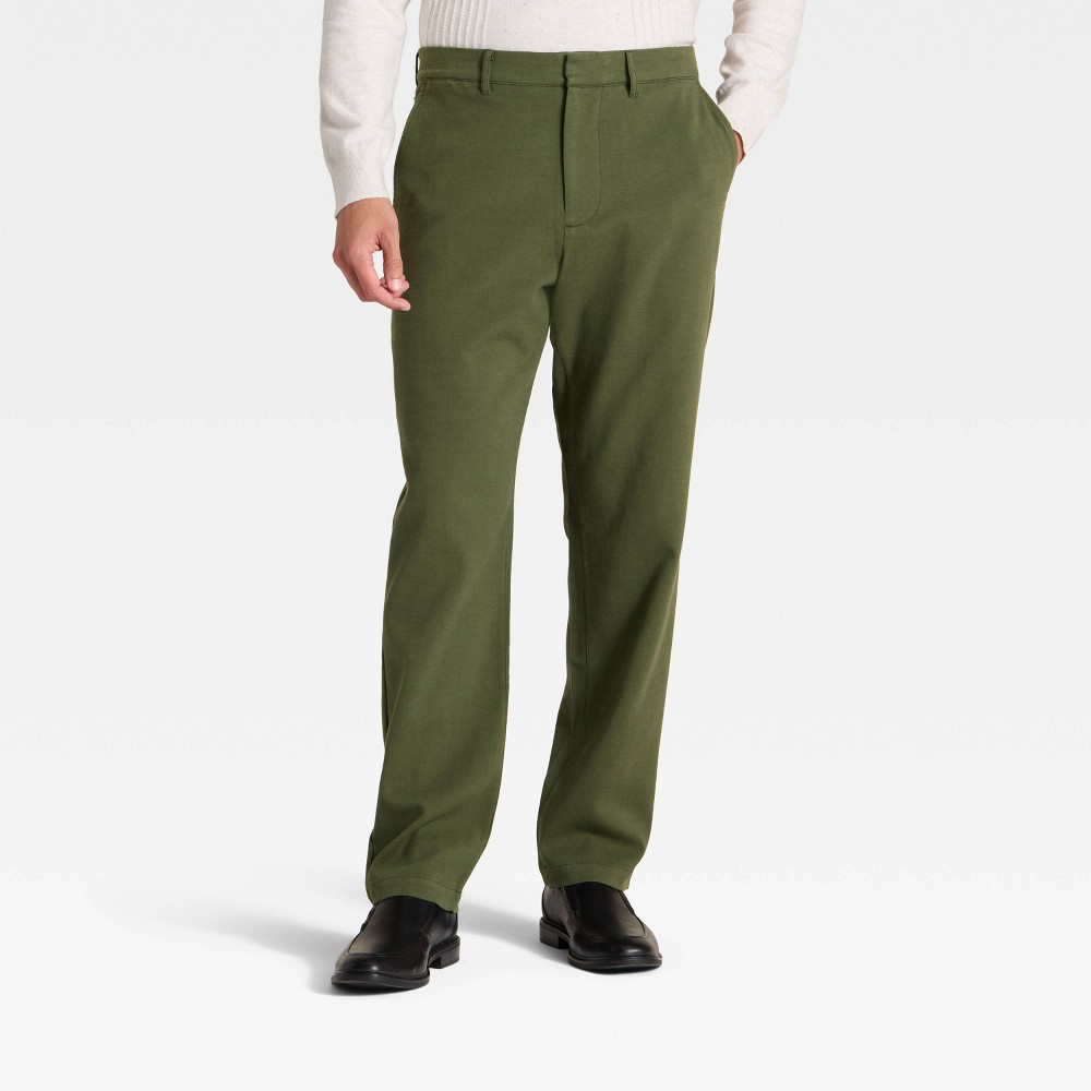 Men's Comfort Wear Trousers - Goodfellow & Co™ Green 38x30