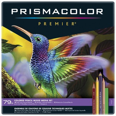 Prismacolor Mixed Media Colored Pencils, Assorted, set of 79