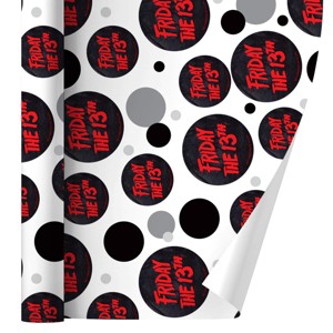 Friday The 13th Logo Gift Wrap 30" x 72" - 1 of 4