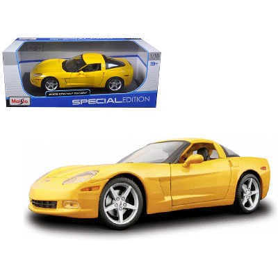 yellow corvette toy car