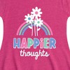 Girls' - Instant Message - Happier Thoughts Fit & Flair Cap Sleeve Graphic Dress - 2 of 4