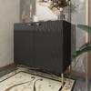 CLIHOME 15.75-in W x 32.87-in H MDF Freestanding Utility Storage Cabinet with Ajustable Foot Pad - 3 of 4