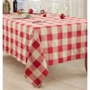 Saro Lifestyle Cotton And Poly Blend Stitched Plaid Tablecloth - 3 of 4