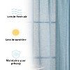 HLC.ME Penelope Faux Linen Textured Privacy Sheer Light Filtering Rod Pocket Curtains Panels, Set of 2 - 4 of 4