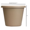 The HC Companies Indoor/Outdoor Round Plastic Classic Planter - 3 of 4