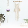 Unique Bargains Macrame Plant Hanger Woven Cotton Indoor Outdoor Decorative - 2 of 4