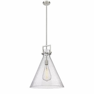 Newton Cone - 1 Light Stem Hung Pendant In Industrial Style-22.75 Inches Tall and 18 Inches Wide - 1 of 1
