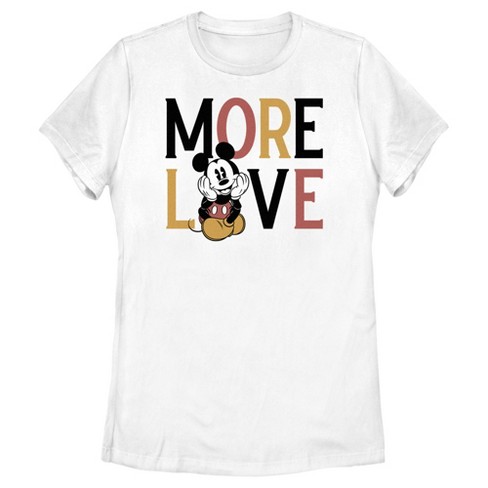 Women's Mickey & Friends More Love T-shirt : Target