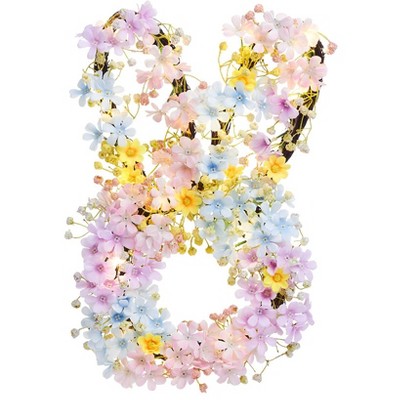 The Lakeside Collection Spring Floral Bunny Wreath