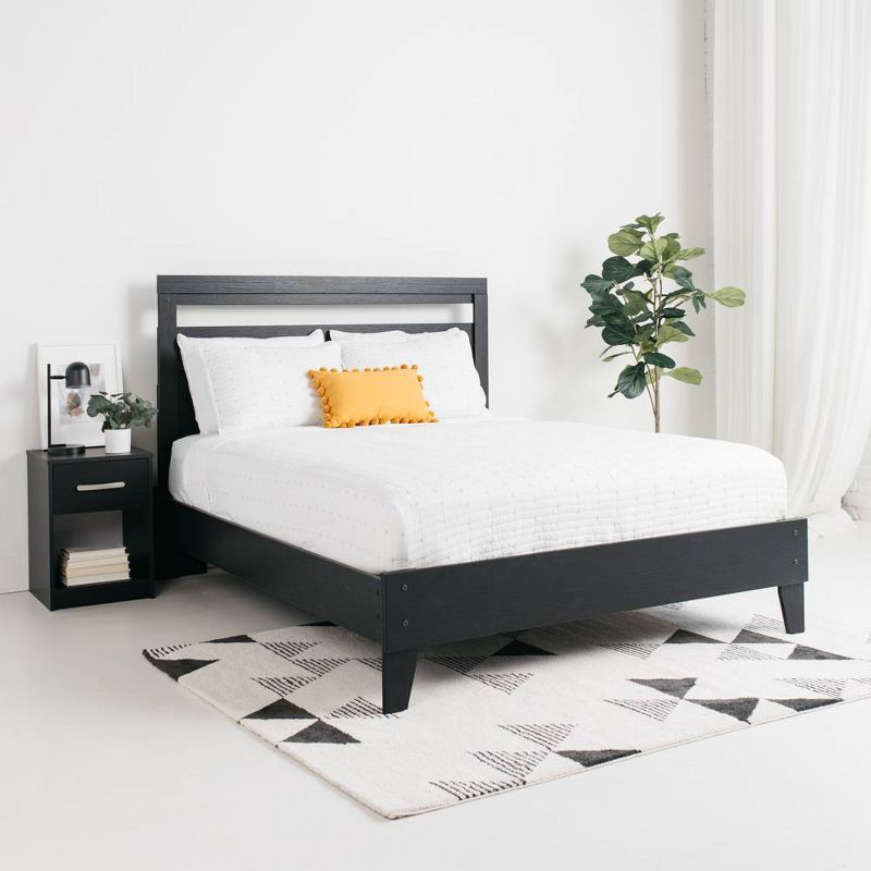 Queen Finch Platform Bed Black - Signature Design by Ashley, 2 of 12
