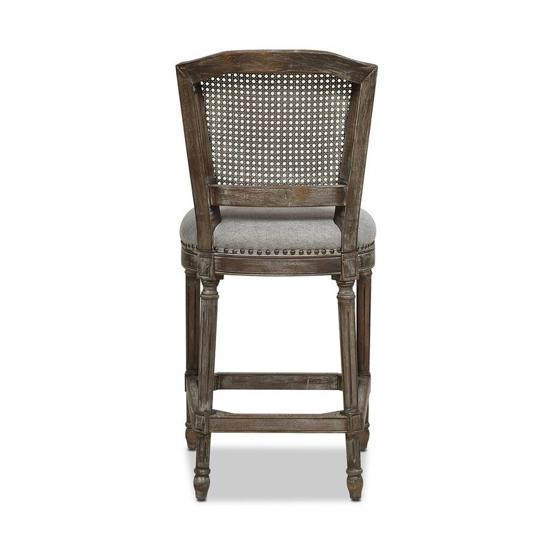 Jennifer Taylor Home Triomphe Rattan Wicker High Back Armless Counter Bar Stool, 4 of 7