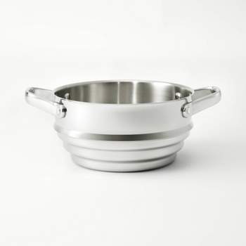 DOITOOL Steaming Pot Insert Stackable Stainless Steel Steamer Basket for  Cooking, 6.3 Inches Metal Steamer Insert, Food Steamer Basket for Tamale
