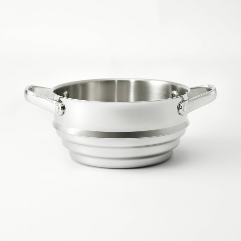  A.B Crew 2.5 Quart Saucepan with Steamer Basket and