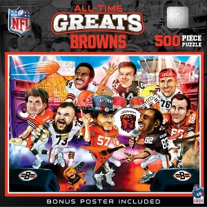 MasterPieces 500 Piece Puzzle - NFL Cleveland Browns All-Time Greats - 1 of 4