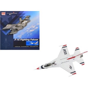 Lockheed F-16C Fighting Falcon Fighter Aircraft "Thunderbirds #1" (2017) US Air Force 1/72 Diecast Model by Hobby Master - 1 of 4