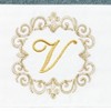 Linum Home Textiles 100% Turkish Cotton MONICA Gold Thread 2PC Embellished Hand Towel Set - 3 of 3