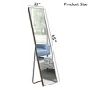 DOMETOUR 4th Generation Gray Solid Wood Frame Full Body Mirror, Dressing Mirror, Bedroom Porch Decorative Mirror, Floor Mirror, Wall Mirror - 2 of 4