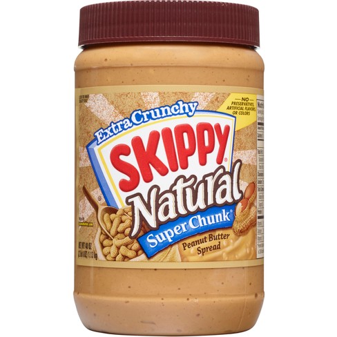 Skippy Natural Chunky Peanut Butter - 40oz : Target