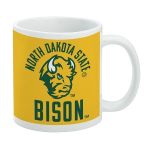 North Dakota State Bison Secondary Ceramic Coffee Mug Novelty Gift Mugs for Coffee Tea and Hot Drinks 11oz White - 1 of 4