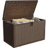 130 Gallon Outdoor Waterproof Storage Box for Lockable Package Delivery Patio Storage Box Cushions, Throw Pillows, Garden Tools and Pool Floats - 2 of 4