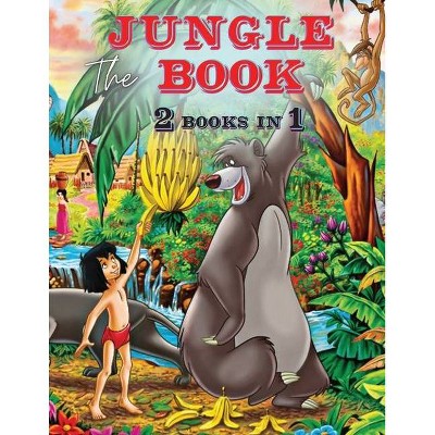 The Jungle Book - 2 Books in 1 - Coloring Book - by  Liudmila Coloring Books (Paperback)