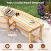 Tangkula Patio Curved Bench for 2-3 People Outdoor Loveseat for Backyard Garden - 4 of 4
