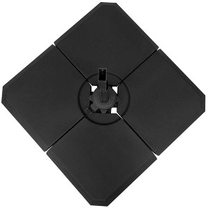 Gulches 4-Piece Heavy Duty Cantilever Umbrella Base Weights, 264 lb. Capacity - Fillable with Water or Sand - 1 of 4