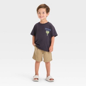 Grayson Mini Toddler Boys' Good Things Are Coming Graphic T-Shirt - Black - 1 of 4