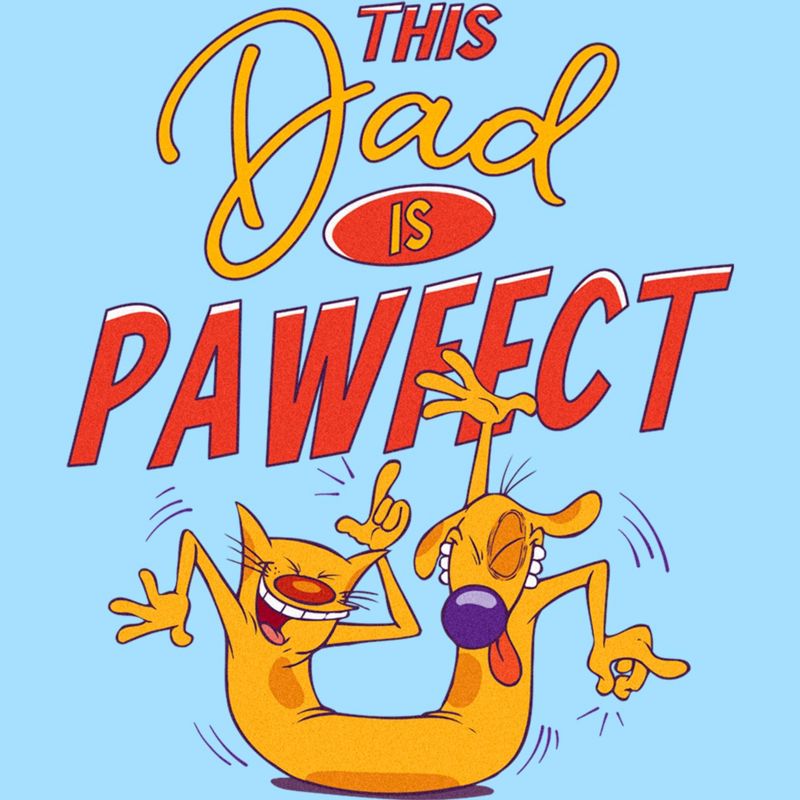 Men's Catdog This Dad is Pawfect T-Shirt, 2 of 5