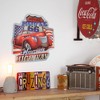 American Art Decor 16" x 16" Historic Route 66 America's Highway Embossed Metal Sign Dark Blue/Red : Vintage Wall Decor - 2 of 4