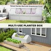 8.6 x 3 x 1ft Raised Garden Bed with Mini Greenhouse, Galvanized Raised Garden Bed with Cover for Herbs and Vegetables - 4 of 4