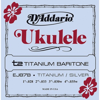 D'Addario EJ87B Titanium Baritone Ukulele Strings