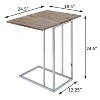 Vynxaria Rustic-Modern Side Table ¨C Weathered Oak & Chrome Finish, Expandable Swivel Top, Geometric Shape Base, Versatile Surface - 4 of 4