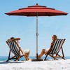 Aoodor 10 ft Patio Umbrella, Outdoor Table Umbrella, Market Umbrella with 3 Tier - 2 of 4