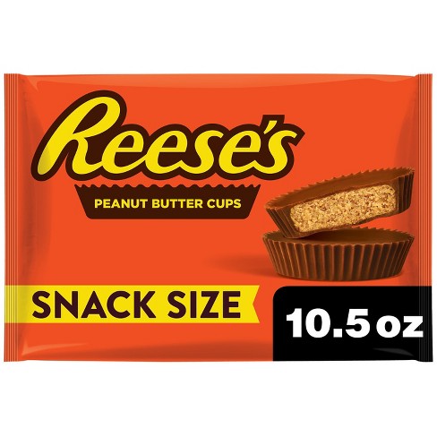 Reese's Milk Chocolate Peanut Butter Cups Snack Size Candy - 10.5oz : Target