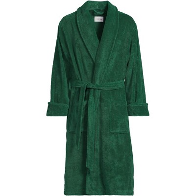 Lands' End Men's Calf Length Turkish Terry Robe