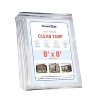 Covers&All Heavy Duty Multipurpose Clear Tarp with Grommets, Waterproof 20mil Vinyl Material Designed for Indoor or Outdoor Use - 2 of 4