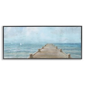 Stupell Industries Waterfront Pier Coastal Ocean View, 24" x 10" - 1 of 4