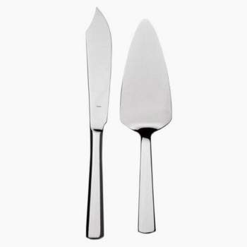 DUKA Stainless Steel 2-Piece Cake Serving Set