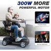 Scooters for Adults 4 Wheel Powered Mobility Scooters Folding Electric Bike for Seniors 330 lbs Capacity Bicycle 20 Miles LED Light - 3 of 4
