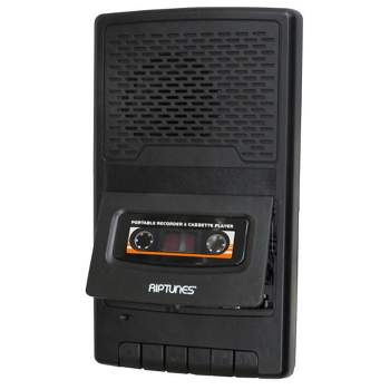 Riptunes Cassette Player and Recorder. Black