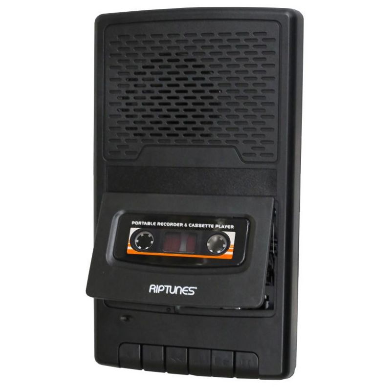 Riptunes Cassette Player and Recorder. Black, 1 of 4