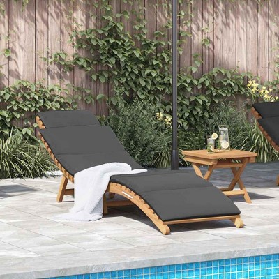 Sun Lounger  Solid teak wood vidaXL