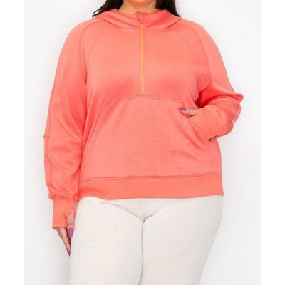 Women's Scuba Quarter Zip Hoodie - Yelete