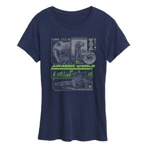 Women's - Jurassic World: Rebirth - Dinosaur DNA Digital Short Sleeve Graphic T-Shirt - 1 of 4