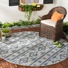 Courtyard CY8863 UV & Stain Resistant Non-Shedding Power Loomed Indoor/Outdoor Rugs - Safavieh - 2 of 3