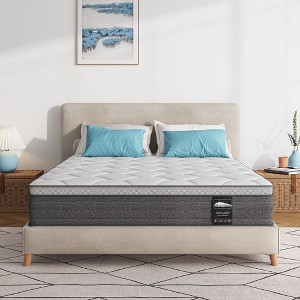 Serweet 12 Inch 5-Zone Fiberglass-Free Mattress - Compatible with Platform Bed, Box Spring, or Slat Base - 1 of 4