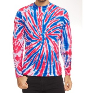 DARESAY Long Sleeve Tie Dye T-Shirt, For Men, Women And Teens (Up to 5XL) - 1 of 4